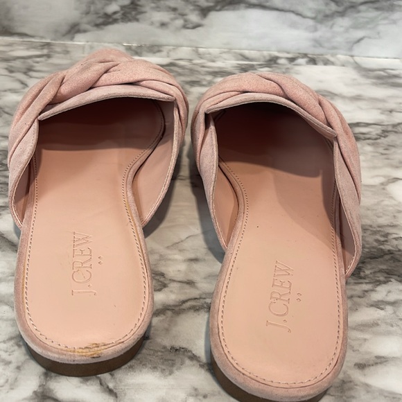 J. CREW LOAFER MULES WITH TWIST SHOES BLUSH COLOR 7.5 - Picture 14 of 15